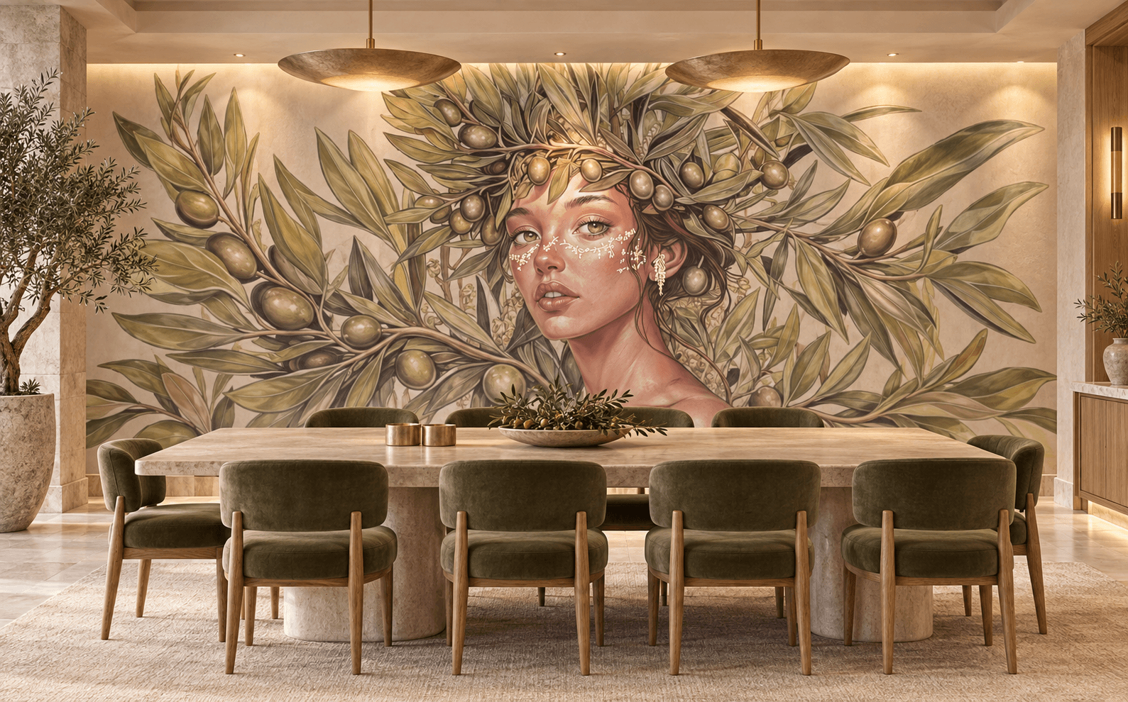 Jewel of Space - Bunker Mural - Goddess 