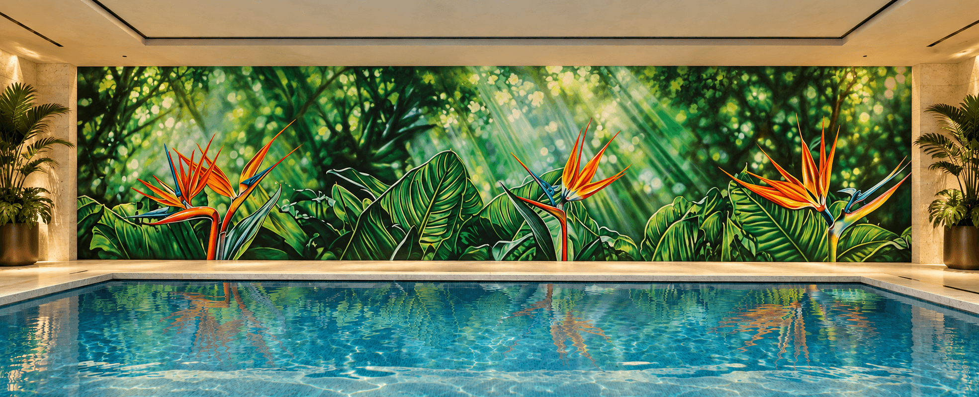 Jewel of Space - Bunker Mural - Tropical 